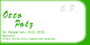 otto polz business card